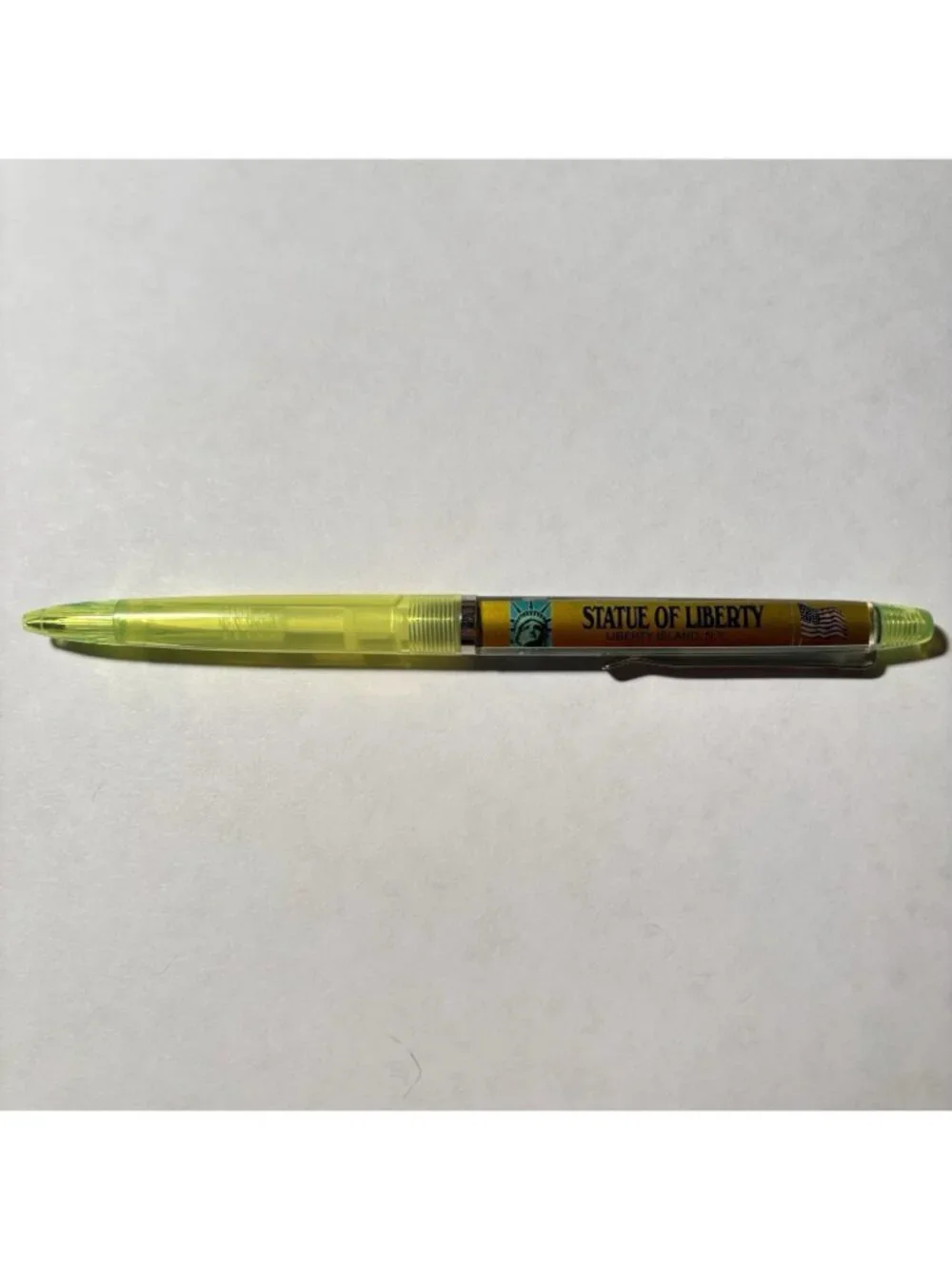 Statue of Liberty New York City Floaty Pen Ferry Boat Moves Lower Manhattan Vtg